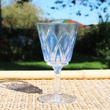 Verre à vin bleu Arlequin