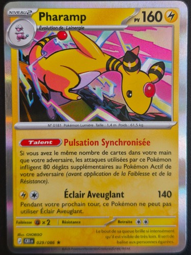 Carte pokémon pharamp 029 - carte,