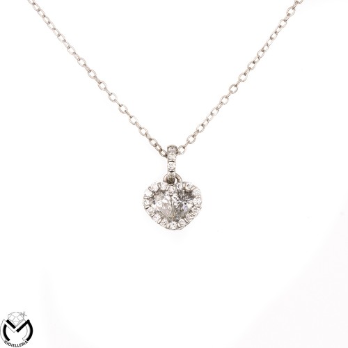 Collier blanc kt 750 - blanc,