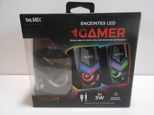 PAIRE ENCEINTES LED PC GAMER MX e 07(neuves)