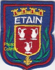 Commune d'ETAIN ( Meuse )  - Insigne Tissus / Ecusson - Longueur 60mm