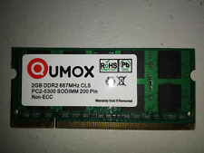 Barrette de RAM QUMOX 2Go DDR2 SODIMM CL5 667 PC2-5300