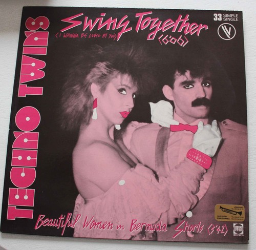 Techno twins swing together - swing,