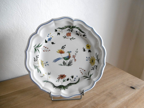 Plat faience gien decor - plat,