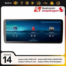 12,3" 8Go+128Go Android 14 Autoradio CarPlay GPS Mercedes Classe C/GLC W205 X253