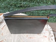 Sac à main en cuir effet plat