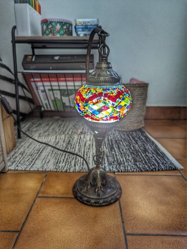 Lampe vintage globe - en, verre