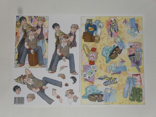Feuille découpage 3d - a4,,