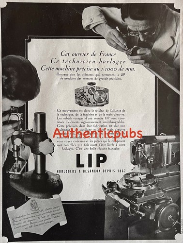 Publicite lip montre - lip,