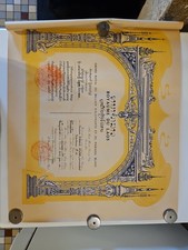 diplôme militaire ordre du million d'éléphants et du parasol blanc du Laos 