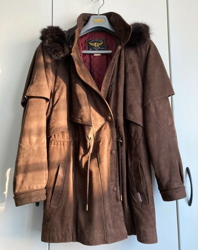 Manteau femme cuir marron - femme, en