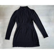 Robe tunique noire à col