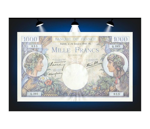 Billet france 1000 francs - billet,
