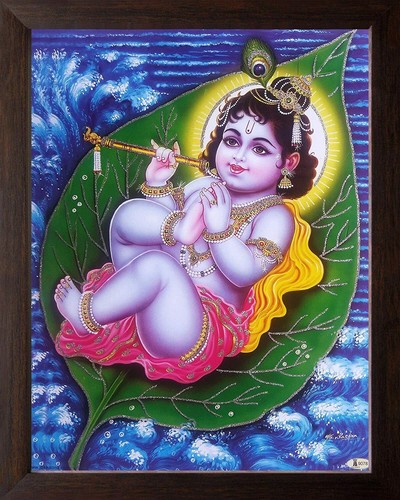 Bal krishna couché sur - couché, un