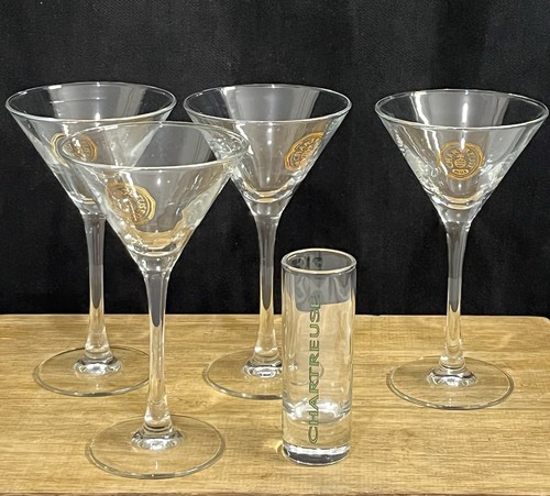 Verres cocktail chartreuse - verres,