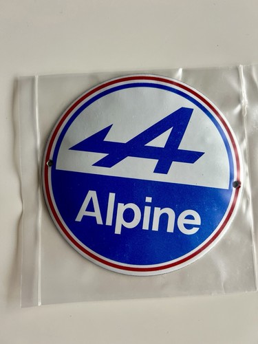 Plaque émaillée alpine - plaque,