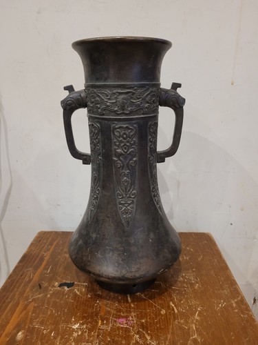 Ancien vase bronze - en, ,vase