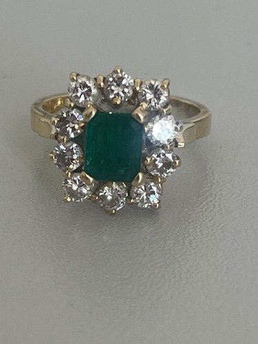 6467 bague fleur - 6467-, jaune