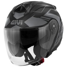 Casque Jet GIVI X25 Trace Noir Mat Titane