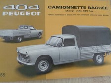 PEUGEOT - CATALOGUE - PUB - BROCHURE VEHICULES UTILITAIRES , 404 BACHEE