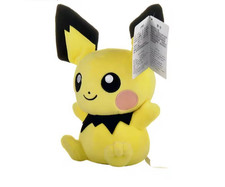 Peluche Pokémon Pichu 20 cm ⚡ Neuf | Tissu Doux | Cadeau Fan Enfant Collection