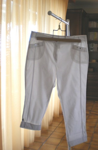 Pantalon pantacourt blanc - pantacourt,