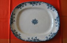 2 Plats rectangulaires Grand Dépôt E. Bourgeois Faïences Porcelaines Cristaux