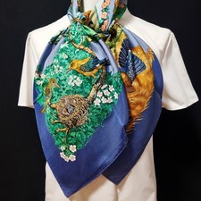 RARE VINTAGE foulard en soie