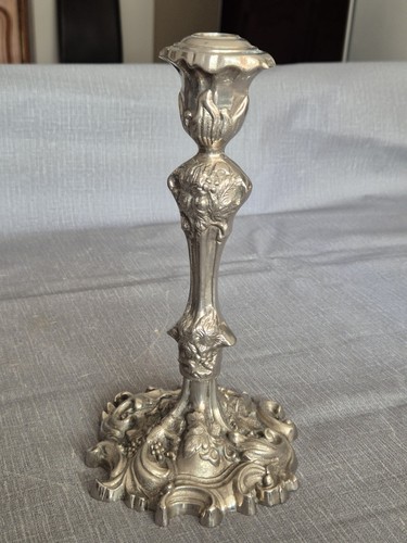 Flambeau bronze argenté - bronze,
