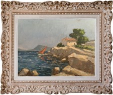 HST ECOLE PROVENCALE MILIEU XX° BORD DE MER PRES DE MARTIGUES