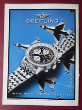 9/1998 PUB BREITLING WATCH OLD NAVITIMER UHR F-16 USAF THUNDERBIRDS FRENCH AD
