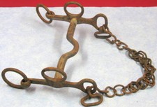 ancien mors à cheval de trait fermier