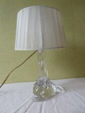 Lampe de chevet en cristal  Cristallerie Lorraine Vintage