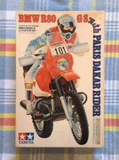 TAMIYA 1/12 BMW R80 G/S avec kit maquette pilote Paris-Dakar moto JP