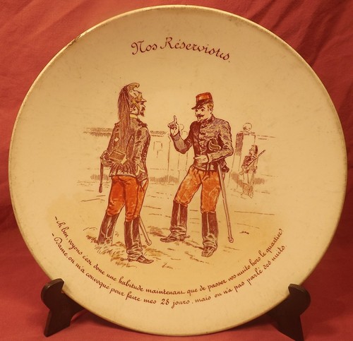 Assiette humoristique - assiette,