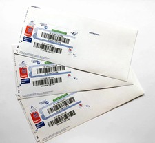 Lot 12 étiquettes sticker EXPORT SUIVI INTERNATIONAL Agréée la Poste Envoi MONDE