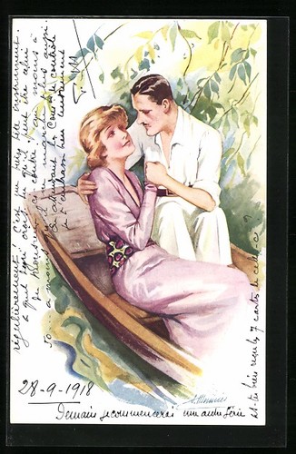 Carte postale artiste - carte,