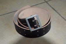 WW2 WK2 ceinturon Officier allemand reproduction pour reconstitution -NOIR 130cm