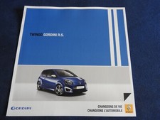 catalogue depliant renault twingo Gordini RS 2010