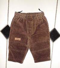 PANTALON BEBE GARCON MARRON STYLE VELOURS MARQUE KLEERTJES T.62 CM OU 3/6 MOIS