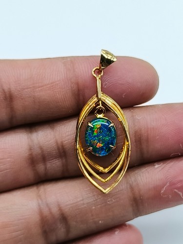 Pendentif opale double