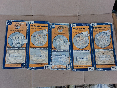 Lot cartes routieres michelin - cartes,