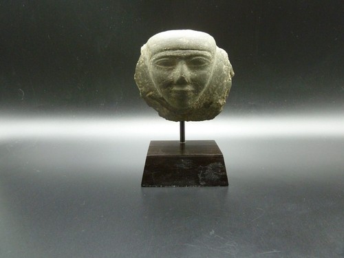 Tête egyptienne basalte - egyptienne, en