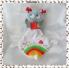 Doudou Peluche Coccinelle Mouchoir Champignon Rouge Bleu Blanc Pommette