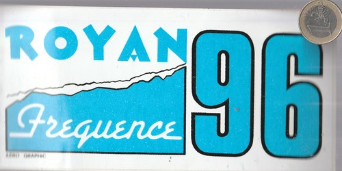 Autocollant radio royan - autocollant.,