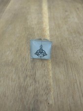 Bague mixte carrée celte