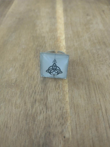 Bague mixte carrée - , celte