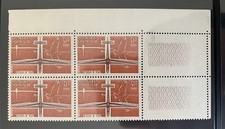 Timbre-1340 1962-Bloc 4-Vol À Voile-Coin