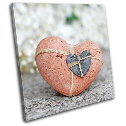 Heart pebble stone - shabby, chic