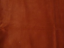 TISSU FAUSSE PEAU ; FAUX DAIM COLORIS BRIQUE- LELIEVRE (FRANCE)